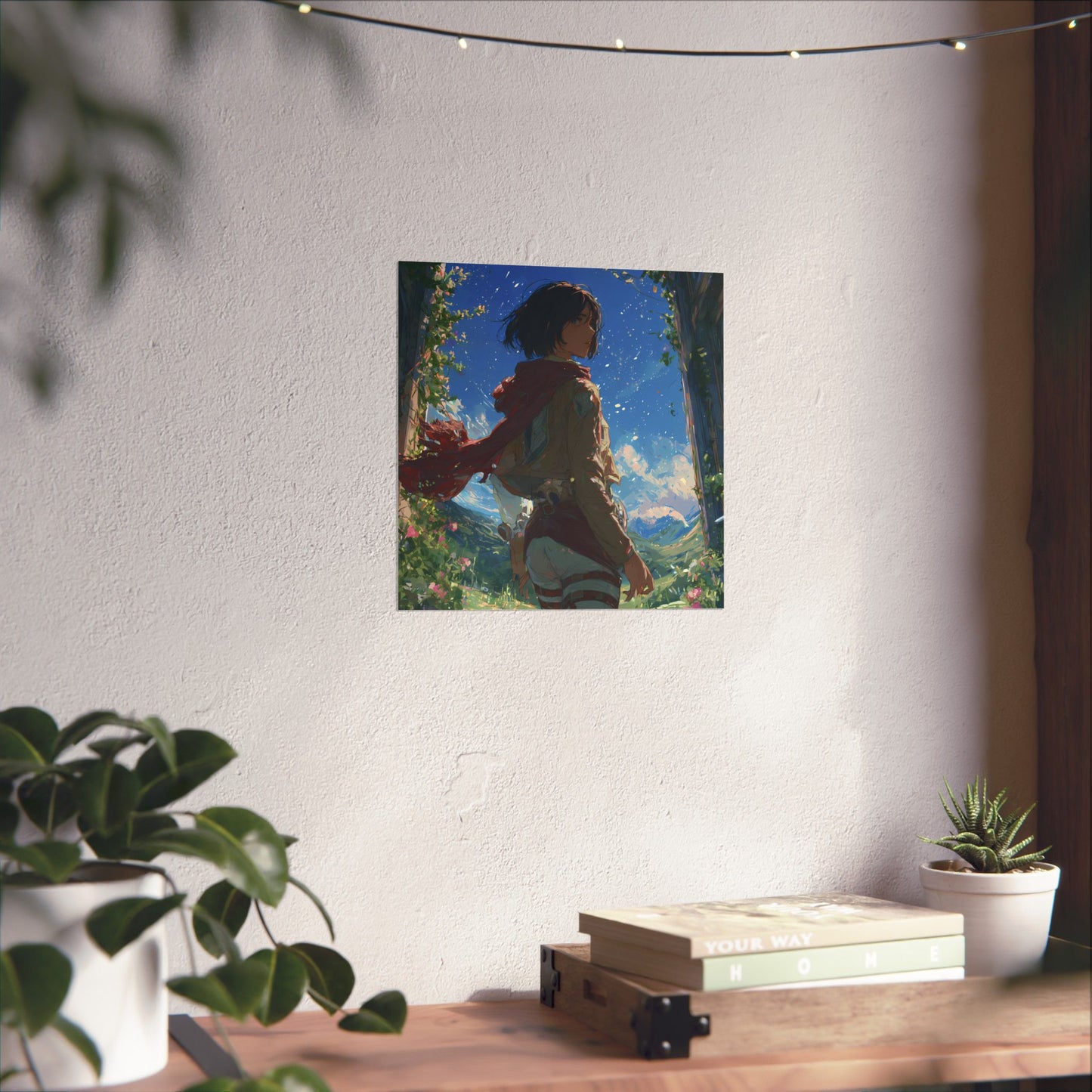 Mikasa Ackerman, Attack On Titan Anime Fan Art Matte Vertical Poster Wall Art