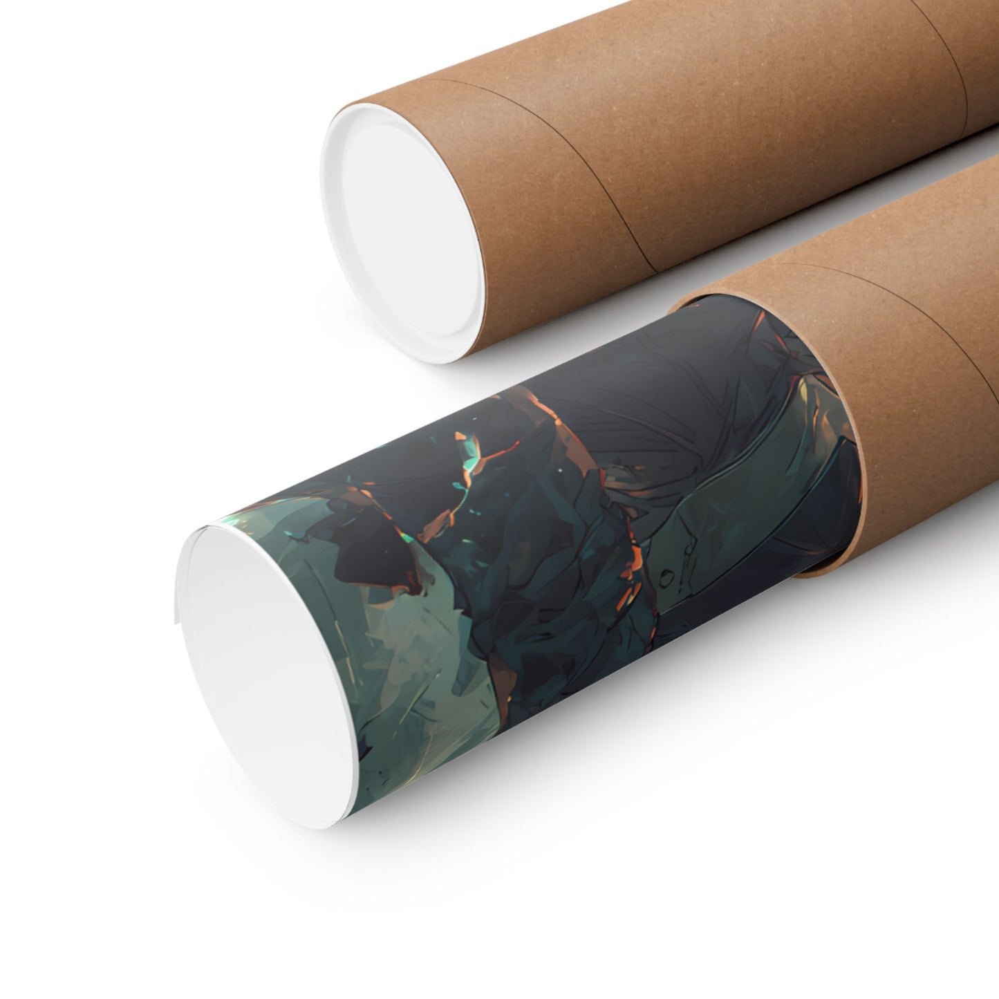 Saber and Emiya Shirou, Fate Stay Night Unlimited Blade Works Matte Vertical Poster Wall Art