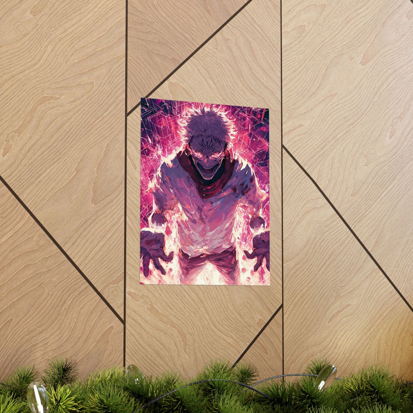 Ryomen Sukuna, Jujutsu Kaisen Anime Fan Art Vertical Poster Wall Art