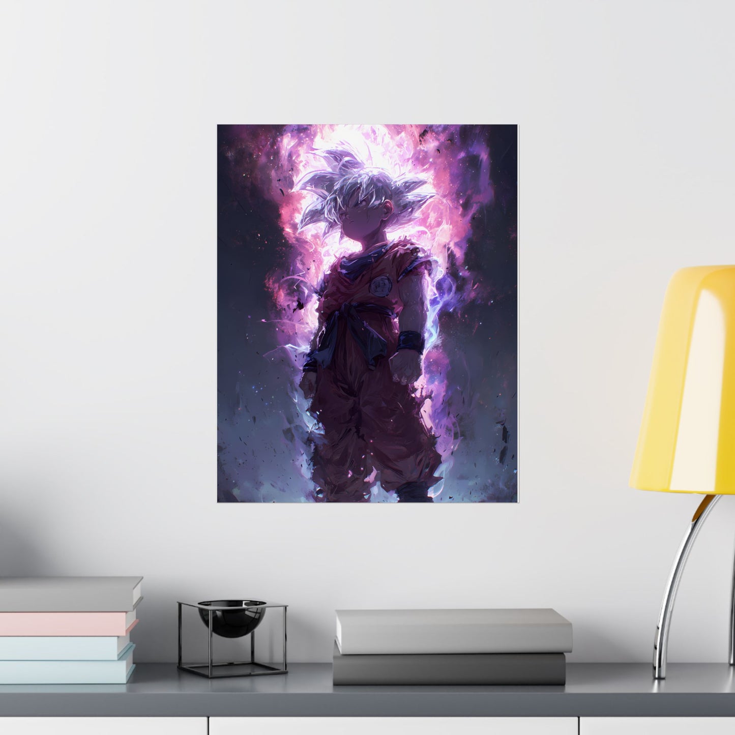 Ultra Instinct Kid Goku, UI Dragon Ball Super Matte Vertical Poster Wall Art