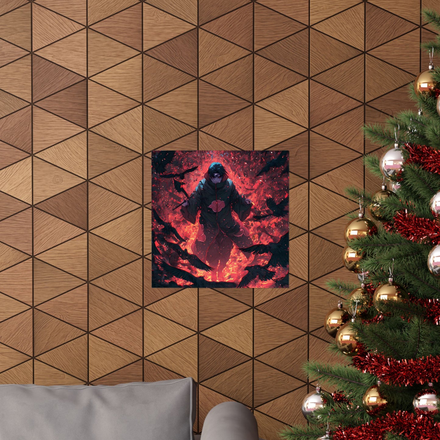 Itachi Uchiha, Tsukuyomi Naruto Shippuden Anime Fan Art Vertical Poster Wall Art