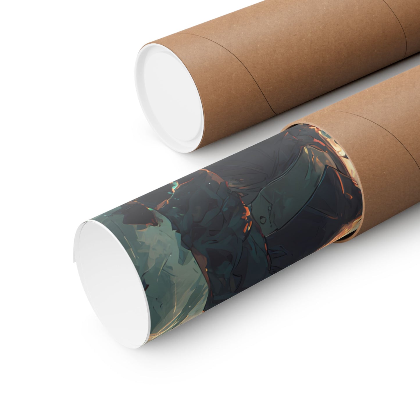 Saber and Emiya Shirou, Fate Stay Night Unlimited Blade Works Matte Vertical Poster Wall Art