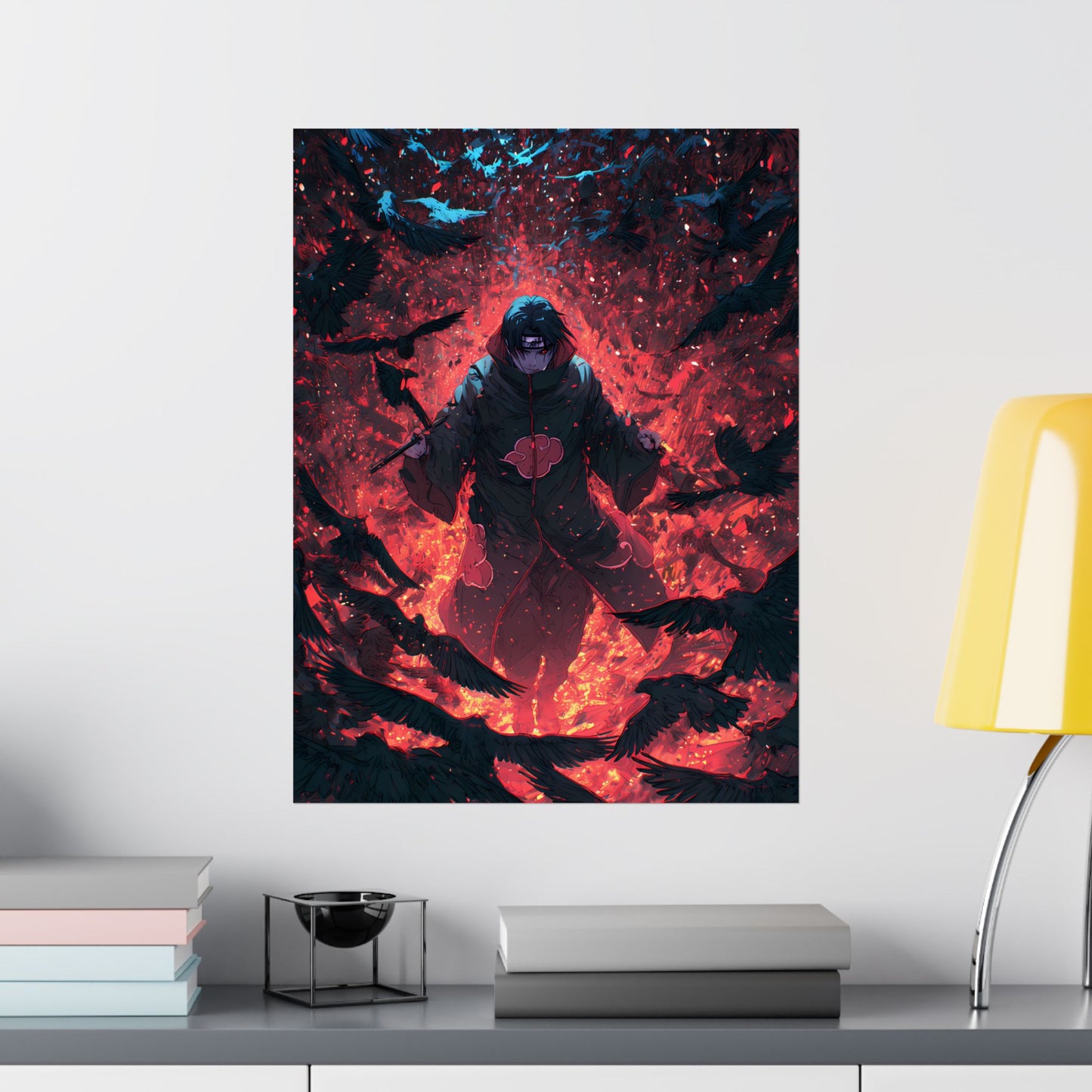 Itachi Uchiha, Tsukuyomi Naruto Shippuden Anime Fan Art Vertical Poster Wall Art