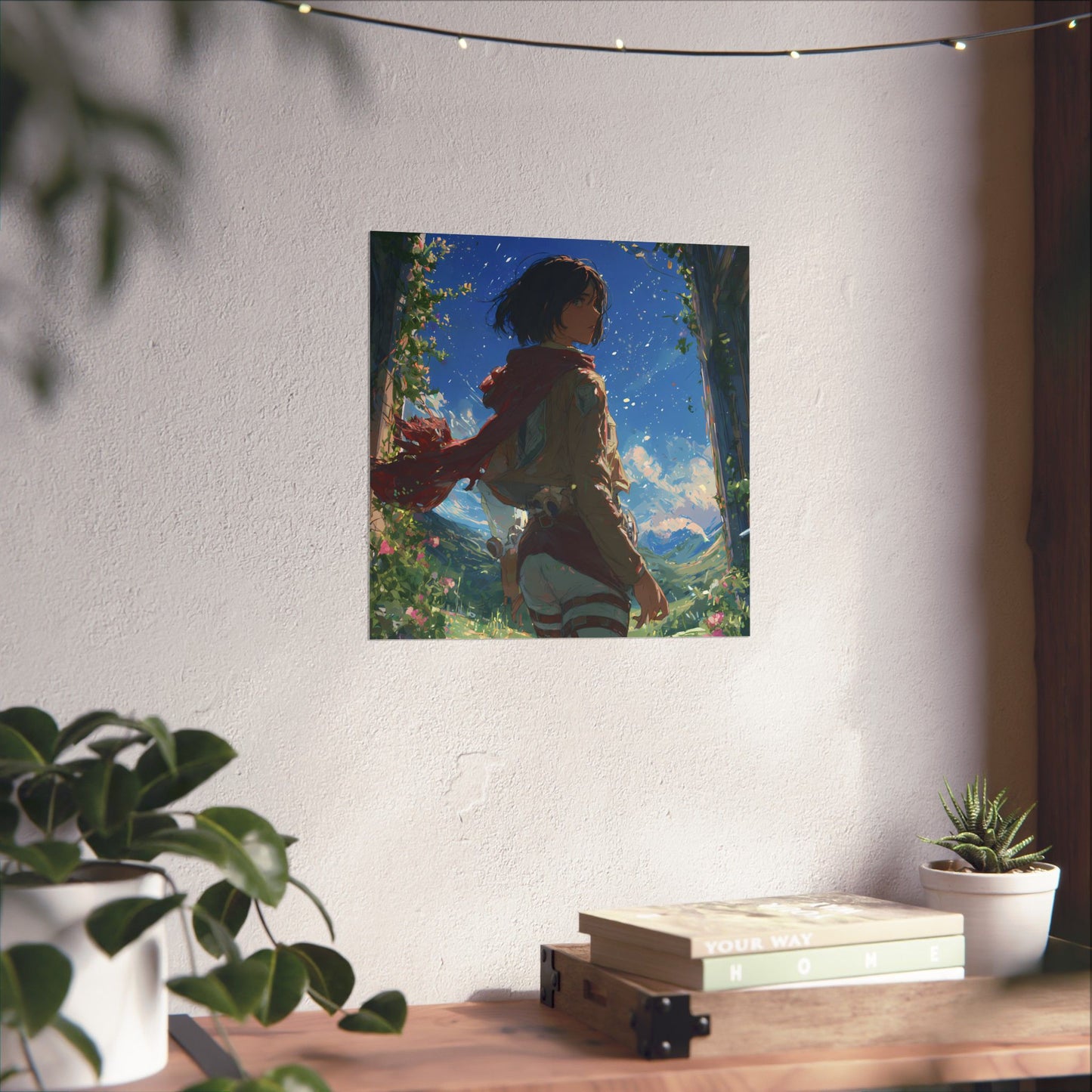 Mikasa Ackerman, Attack On Titan Anime Fan Art Matte Vertical Poster Wall Art