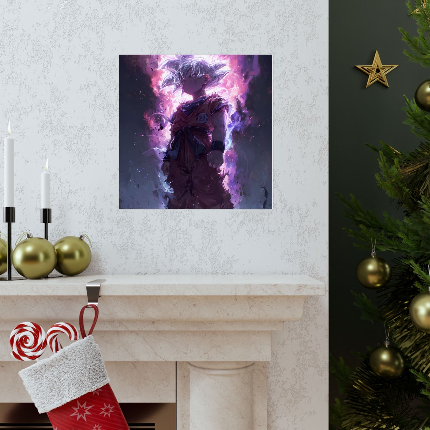 Ultra Instinct Kid Goku, UI Dragon Ball Super Matte Vertical Poster Wall Art