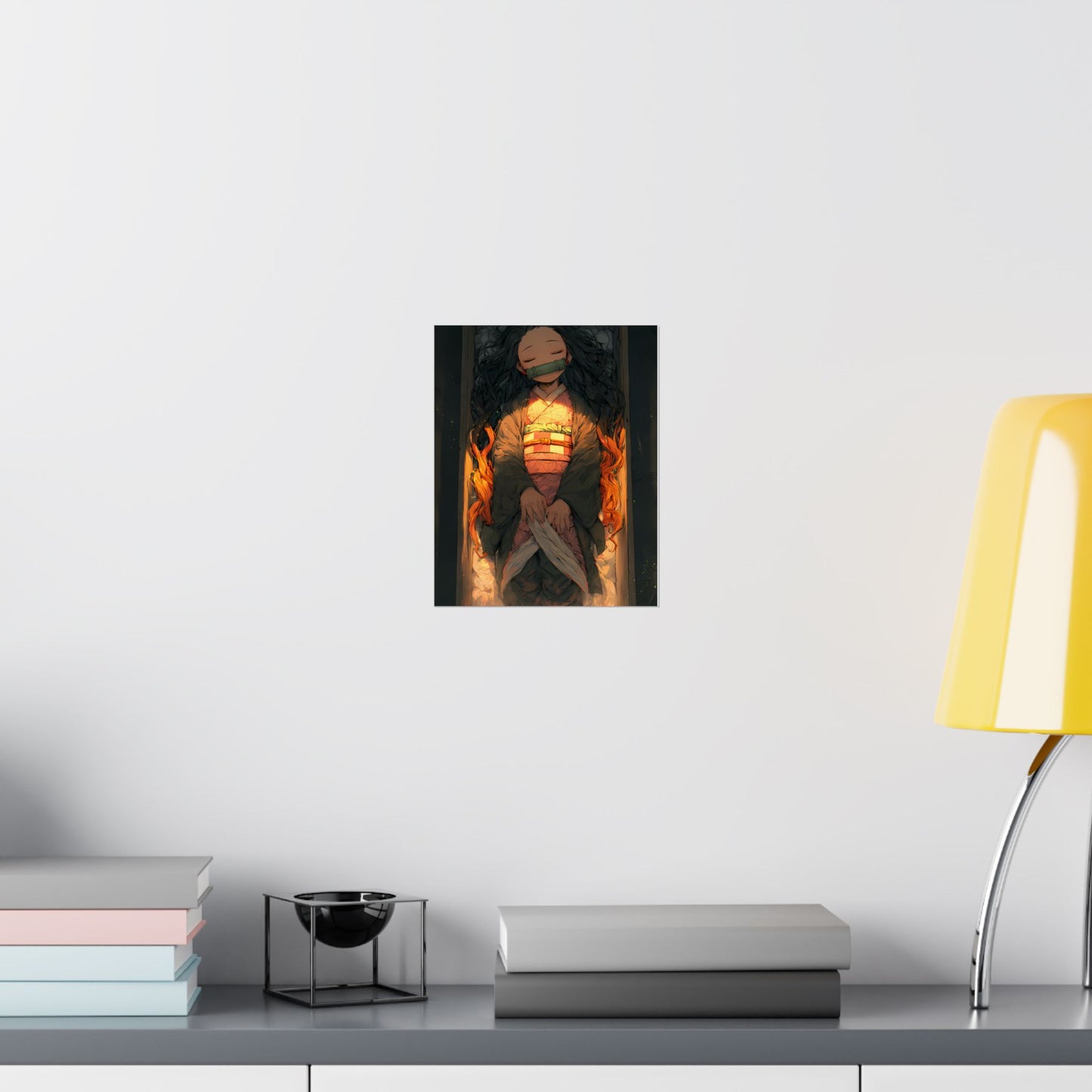Sleeping Nezuko, Demon Slayer Anime Matte Vertical Poster Wall Art