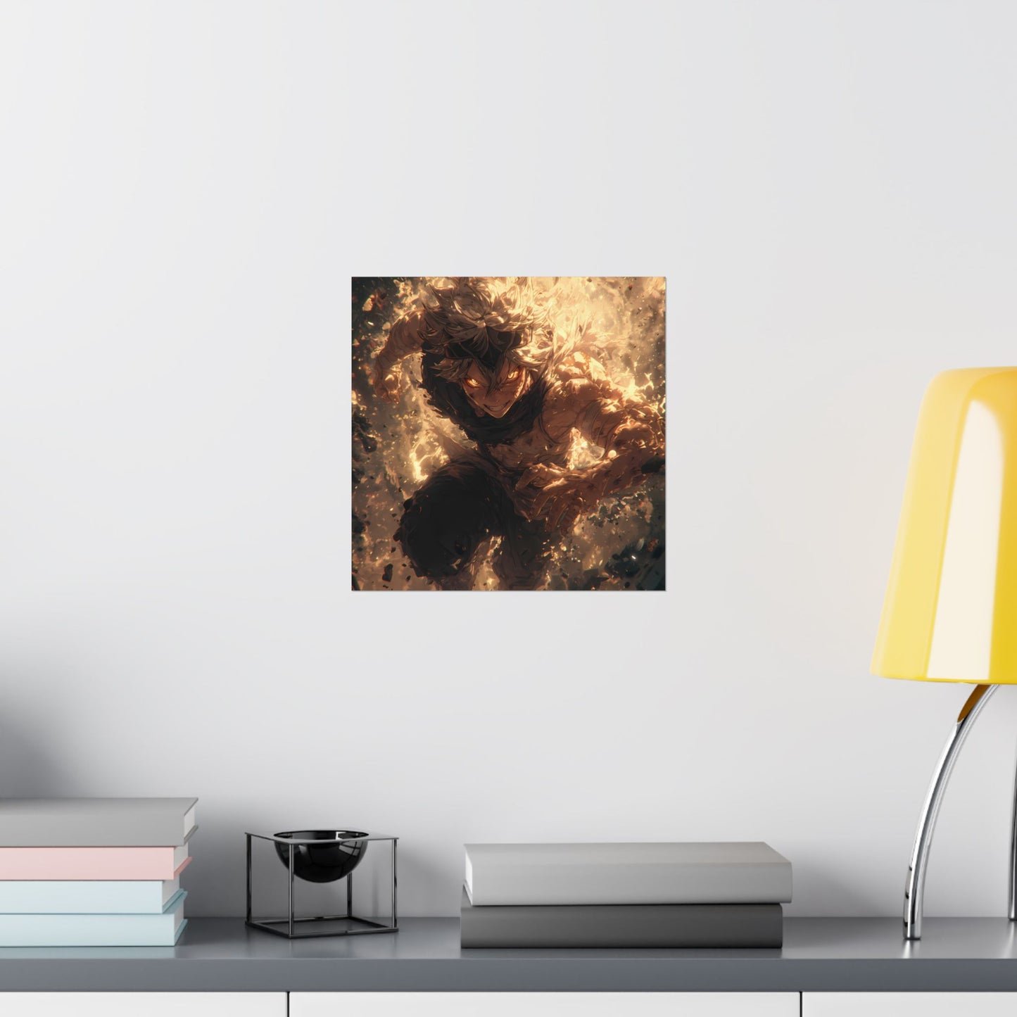Black Clover Asta Anime Matte Vertical Poster Wall Art