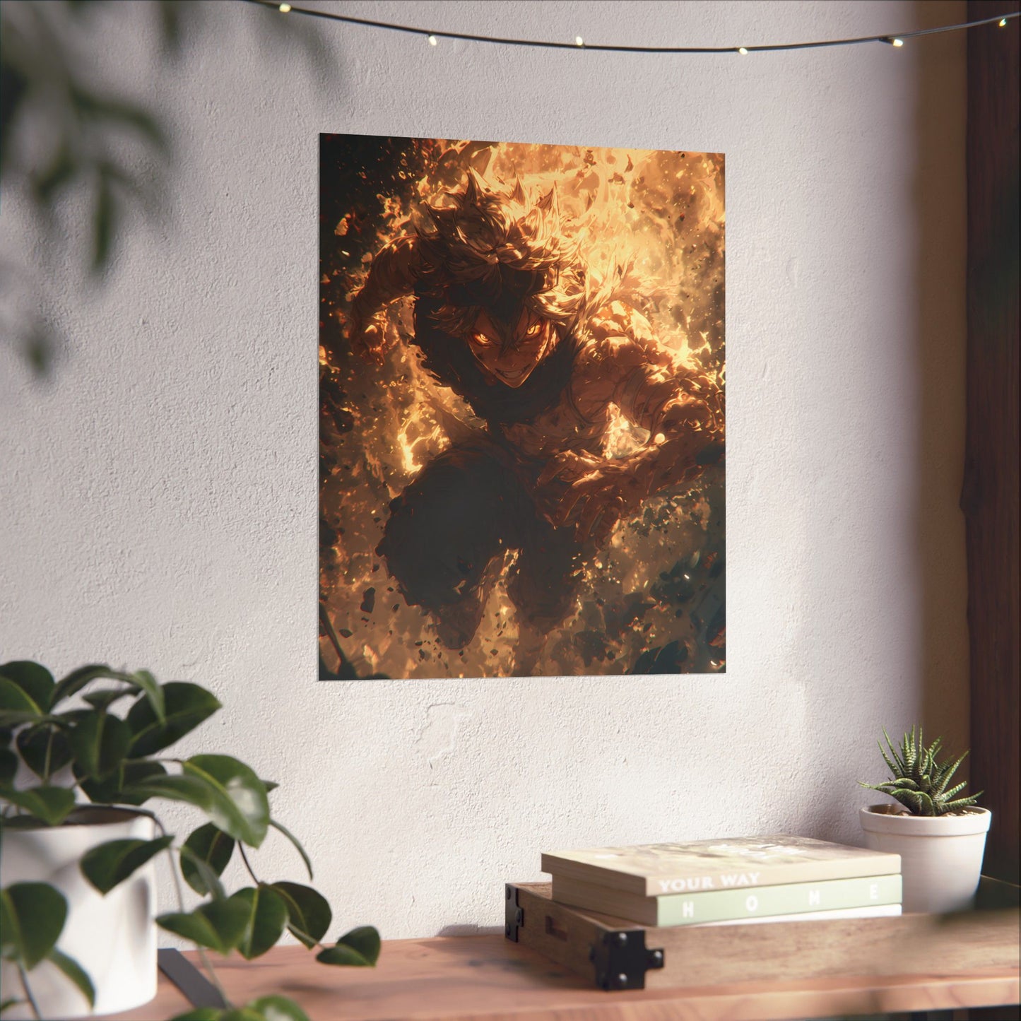 Black Clover Asta Anime Matte Vertical Poster Wall Art