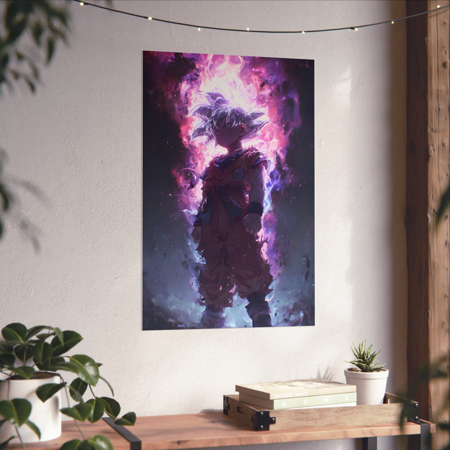 Ultra Instinct Kid Goku, UI Dragon Ball Super Matte Vertical Poster Wall Art