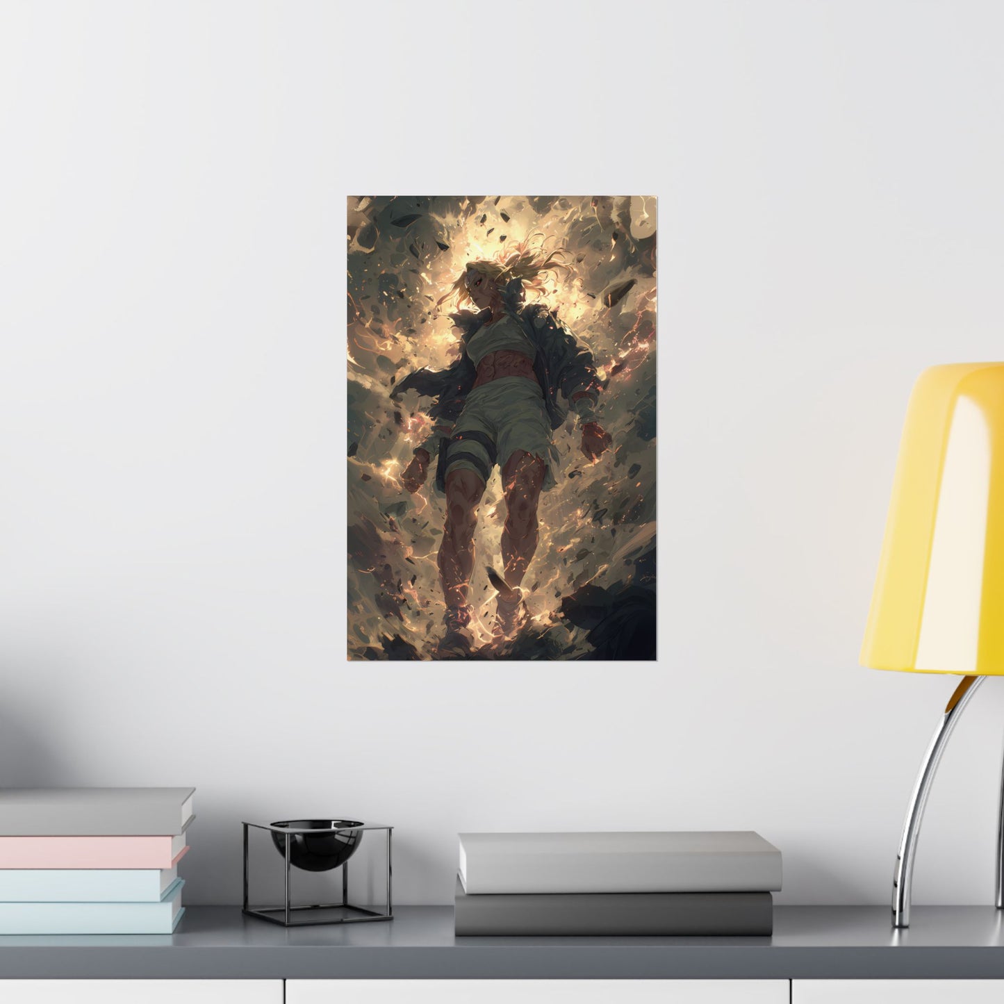 Tsunade Senju, Naruto Shippuden Anime Fan Art Matte Vertical Poster Wall Art