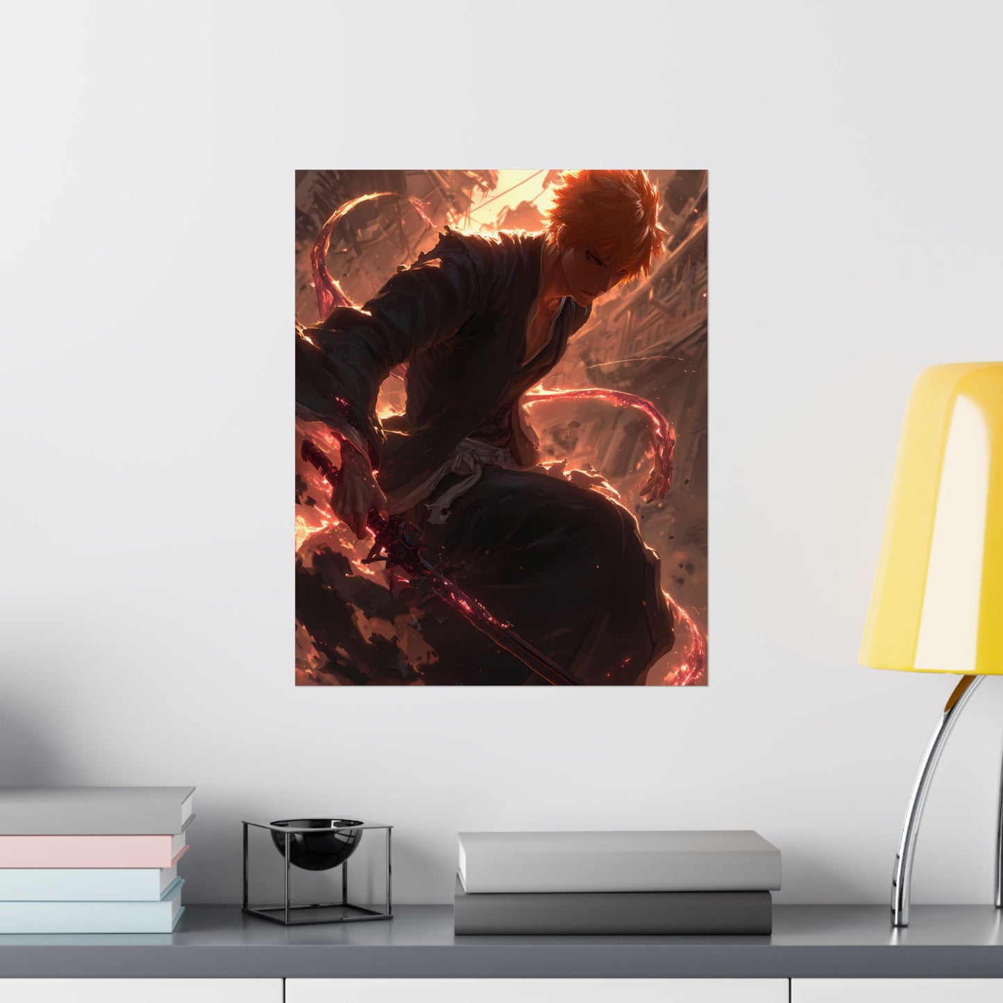 Ichigo Kurosaki Bleach Thousand Year Blood War Anime Matte Vertical Poster Wall Art