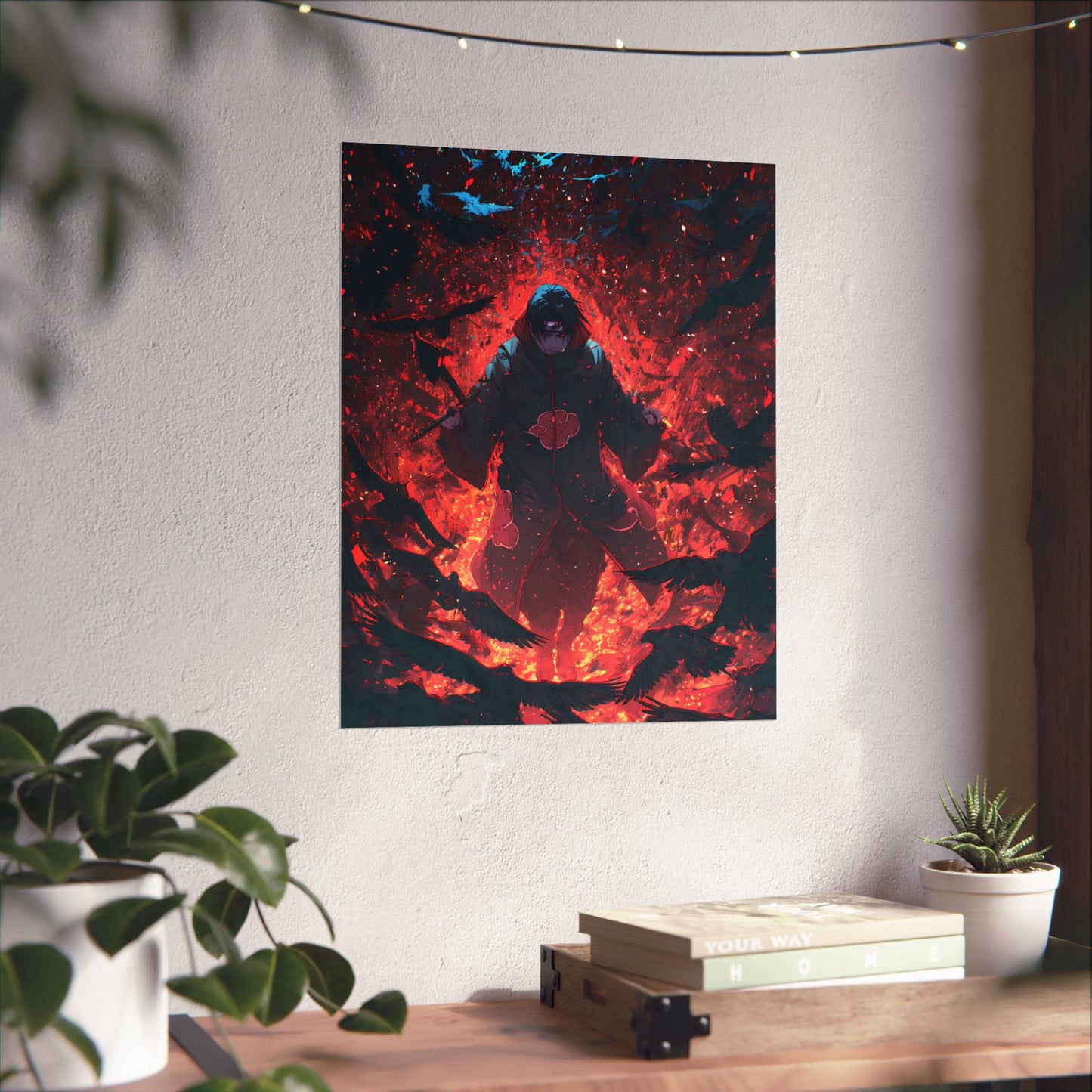Itachi Uchiha, Tsukuyomi Naruto Shippuden Anime Fan Art Vertical Poster Wall Art