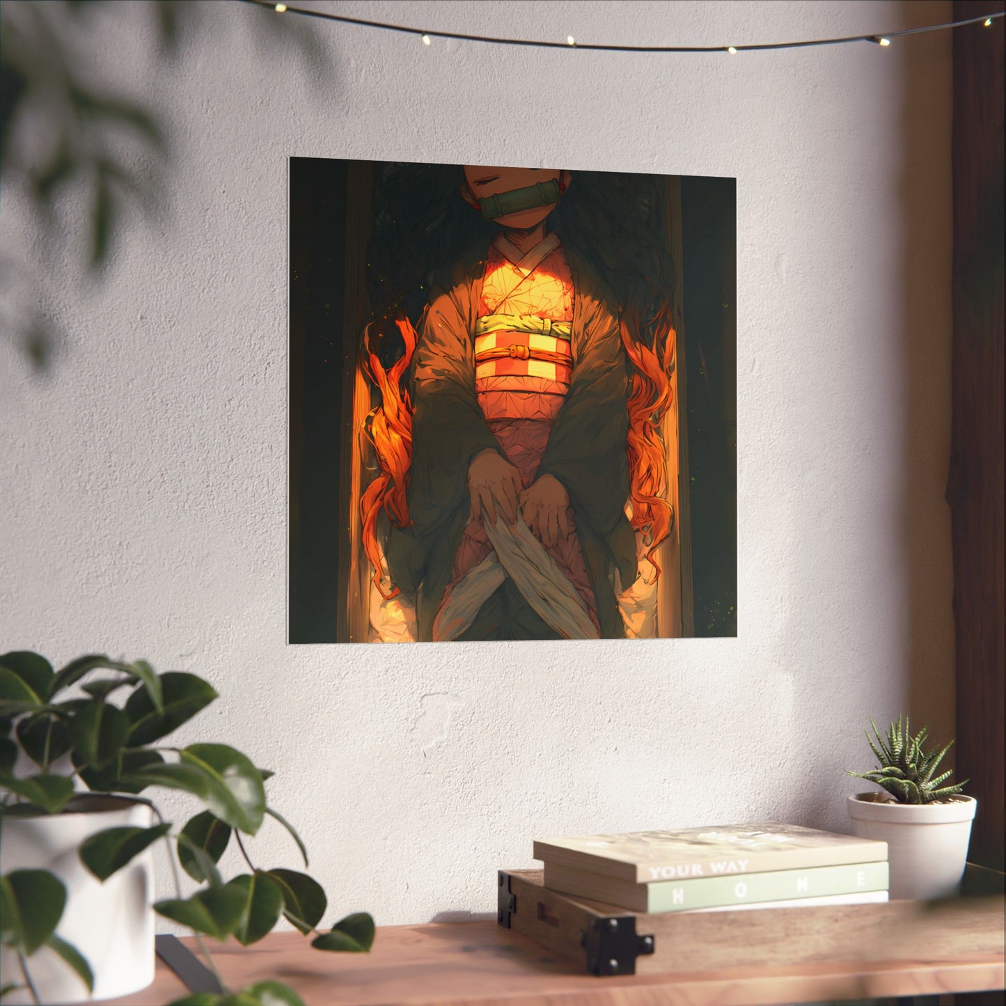 Sleeping Nezuko, Demon Slayer Anime Matte Vertical Poster Wall Art