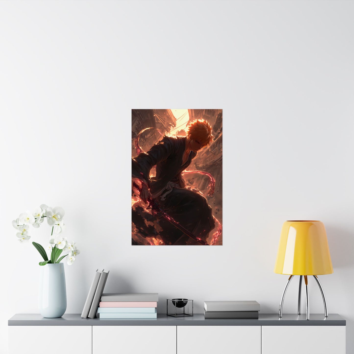 Ichigo Kurosaki Bleach Thousand Year Blood War Anime Matte Vertical Poster Wall Art
