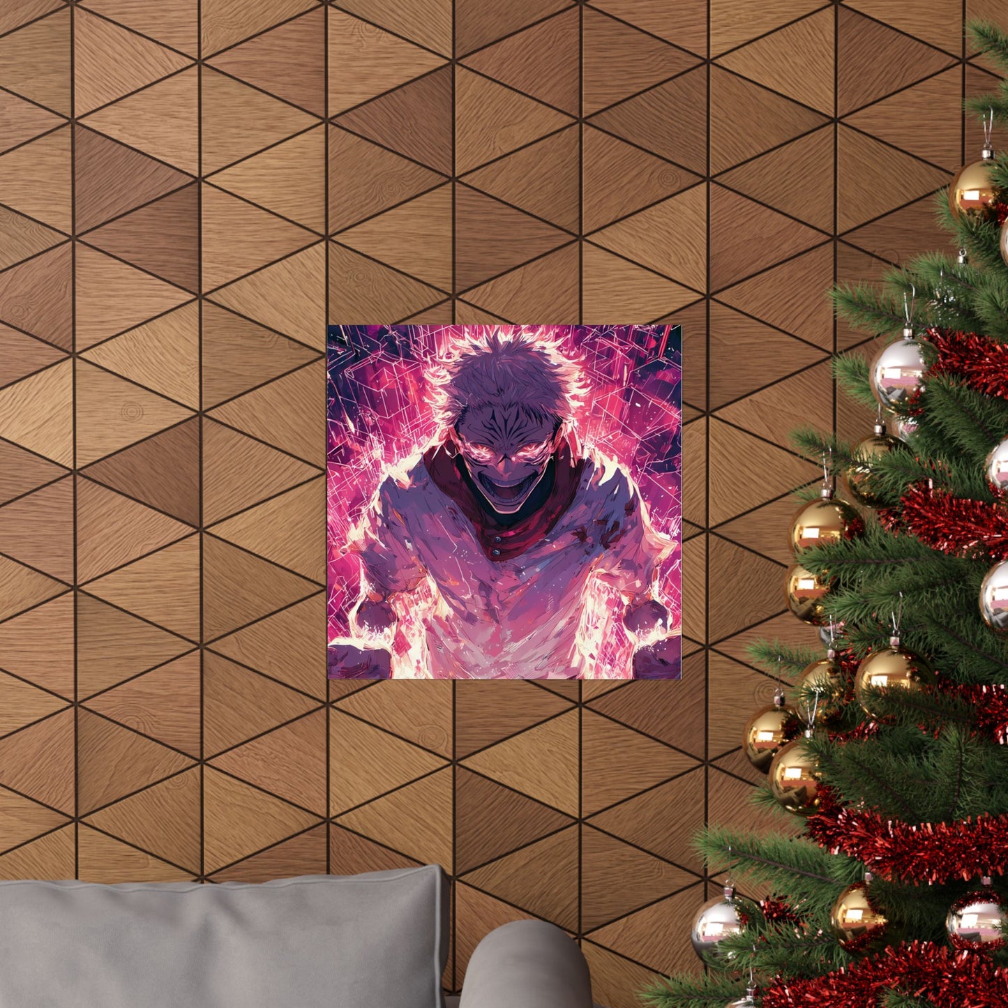 Ryomen Sukuna, Jujutsu Kaisen Anime Fan Art Vertical Poster Wall Art