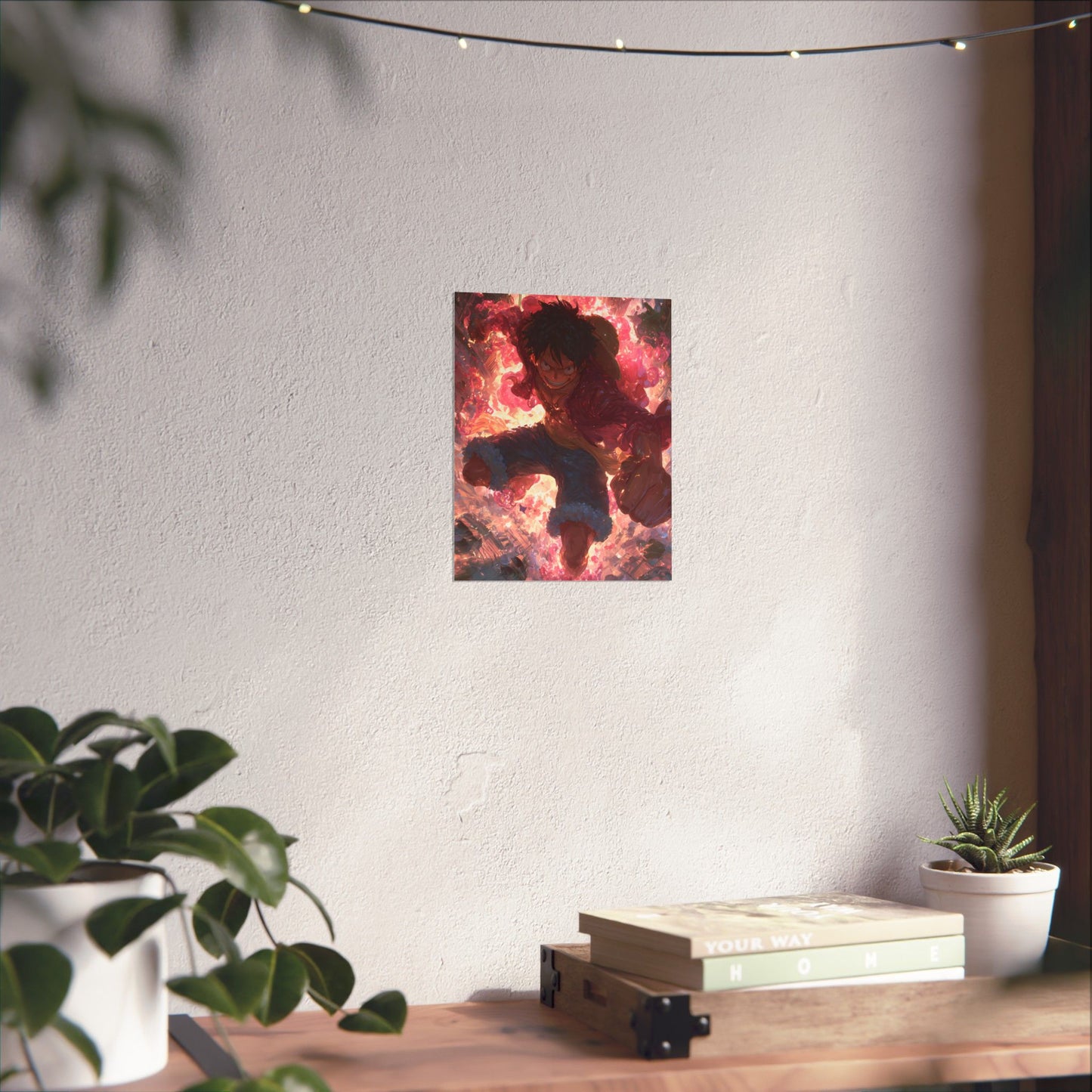 Monkey D. Luffy, One Piece Anime Gomu Gomu No Mi Matte Vertical Poster Wall Art