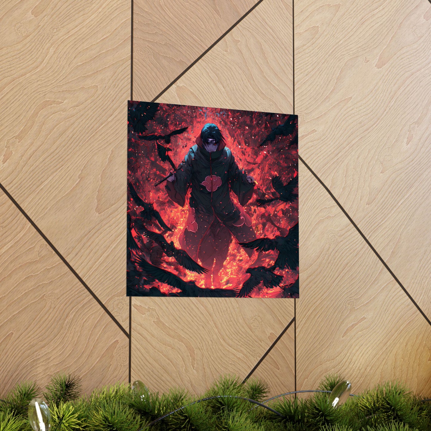 Itachi Uchiha, Tsukuyomi Naruto Shippuden Anime Fan Art Vertical Poster Wall Art