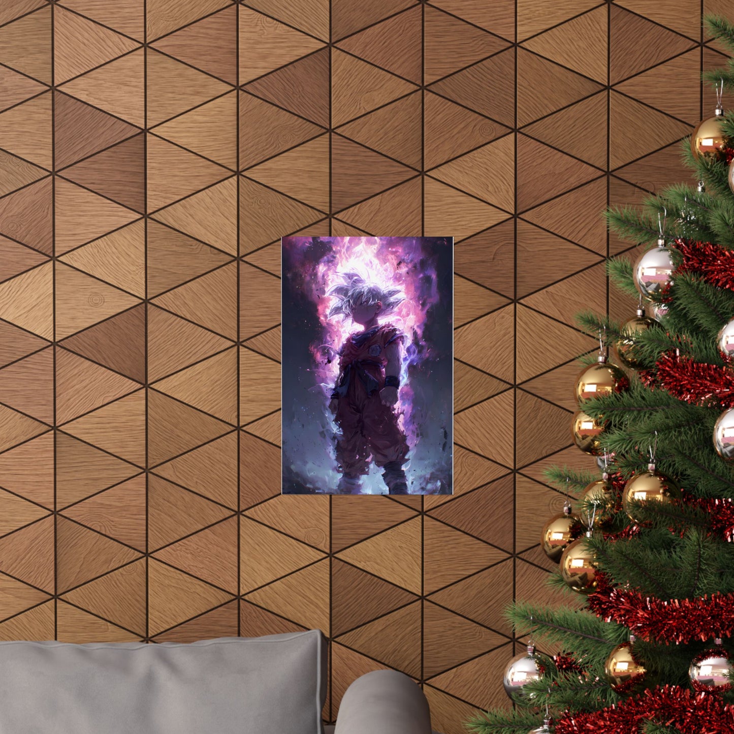 Ultra Instinct Kid Goku, UI Dragon Ball Super Matte Vertical Poster Wall Art