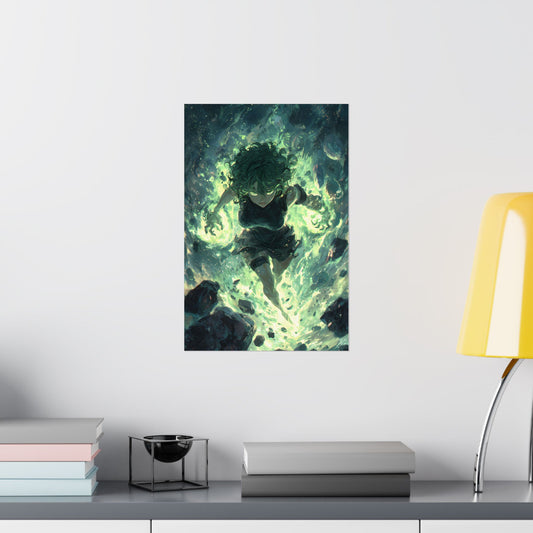 Tornado Of Terror Tatsumaki, One Punch Man Anime Matte Vertical Poster Wall Art