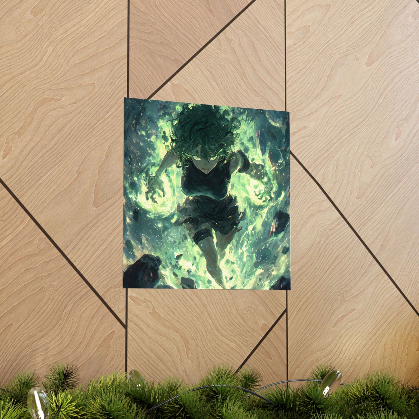 Tornado Of Terror Tatsumaki, One Punch Man Anime Matte Vertical Poster Wall Art