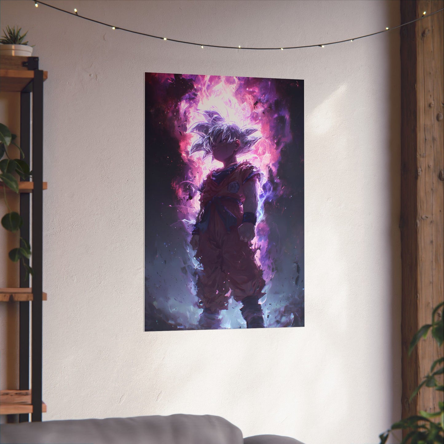 Ultra Instinct Kid Goku, UI Dragon Ball Super Matte Vertical Poster Wall Art