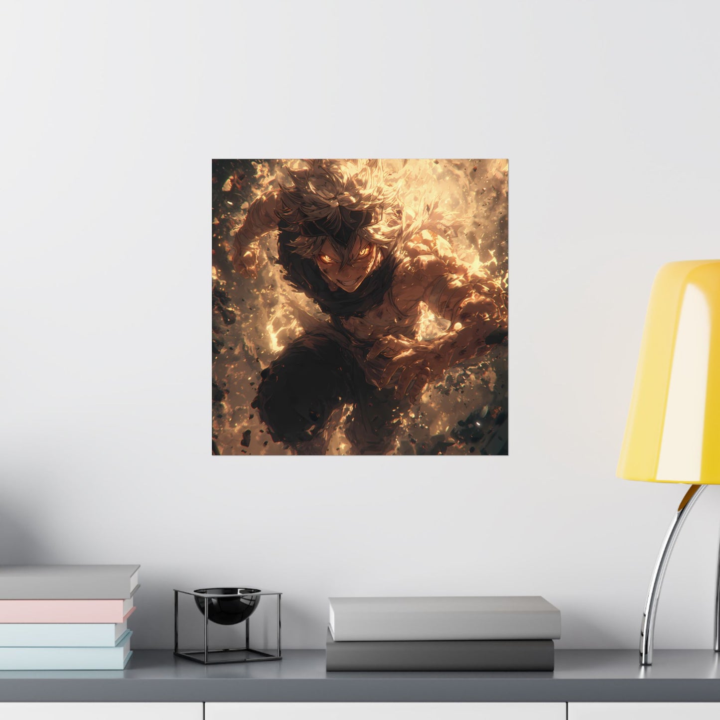 Black Clover Asta Anime Matte Vertical Poster Wall Art