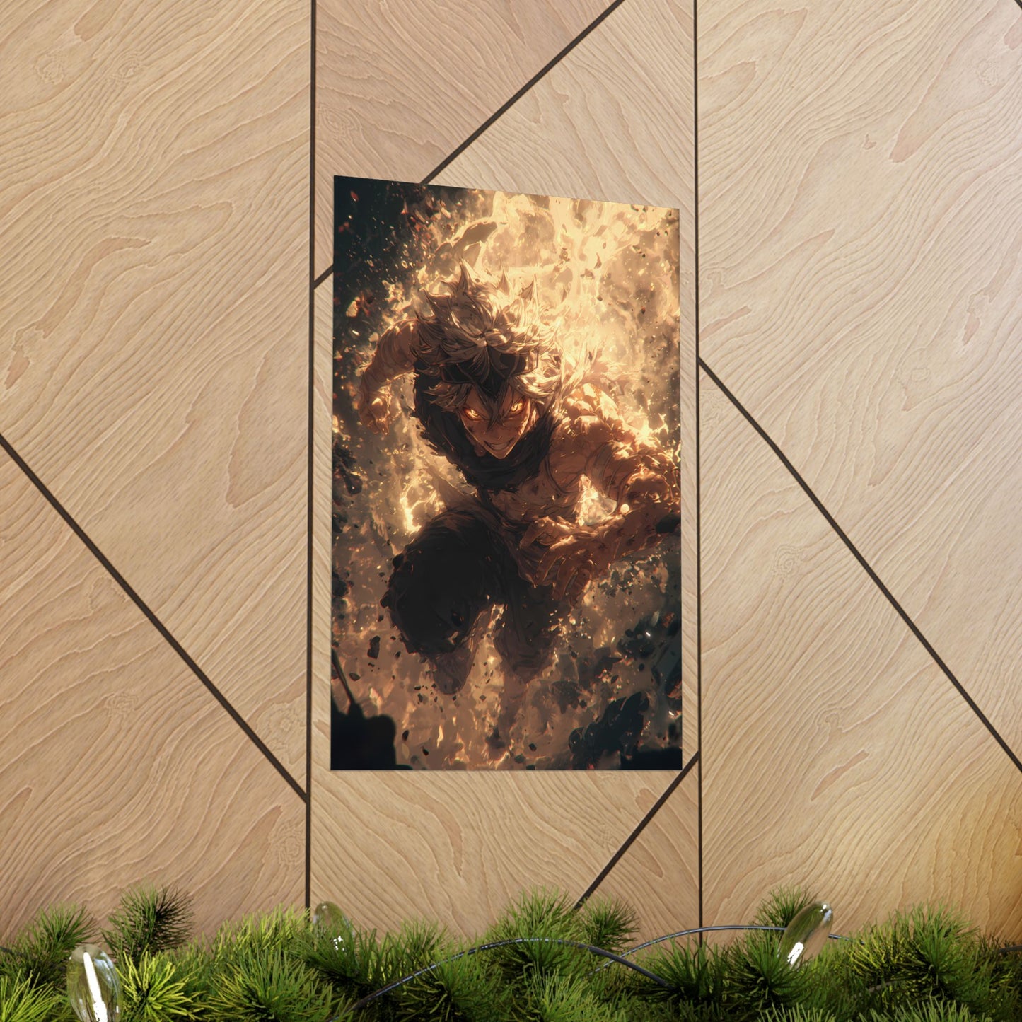 Black Clover Asta Anime Matte Vertical Poster Wall Art