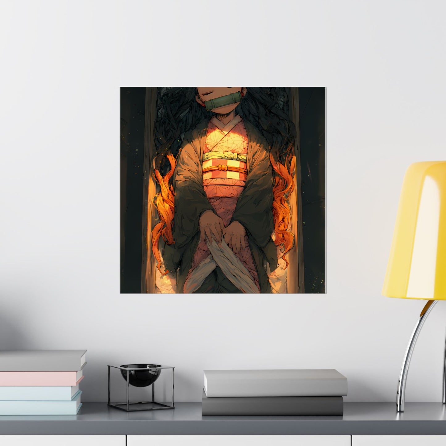 Sleeping Nezuko, Demon Slayer Anime Matte Vertical Poster Wall Art
