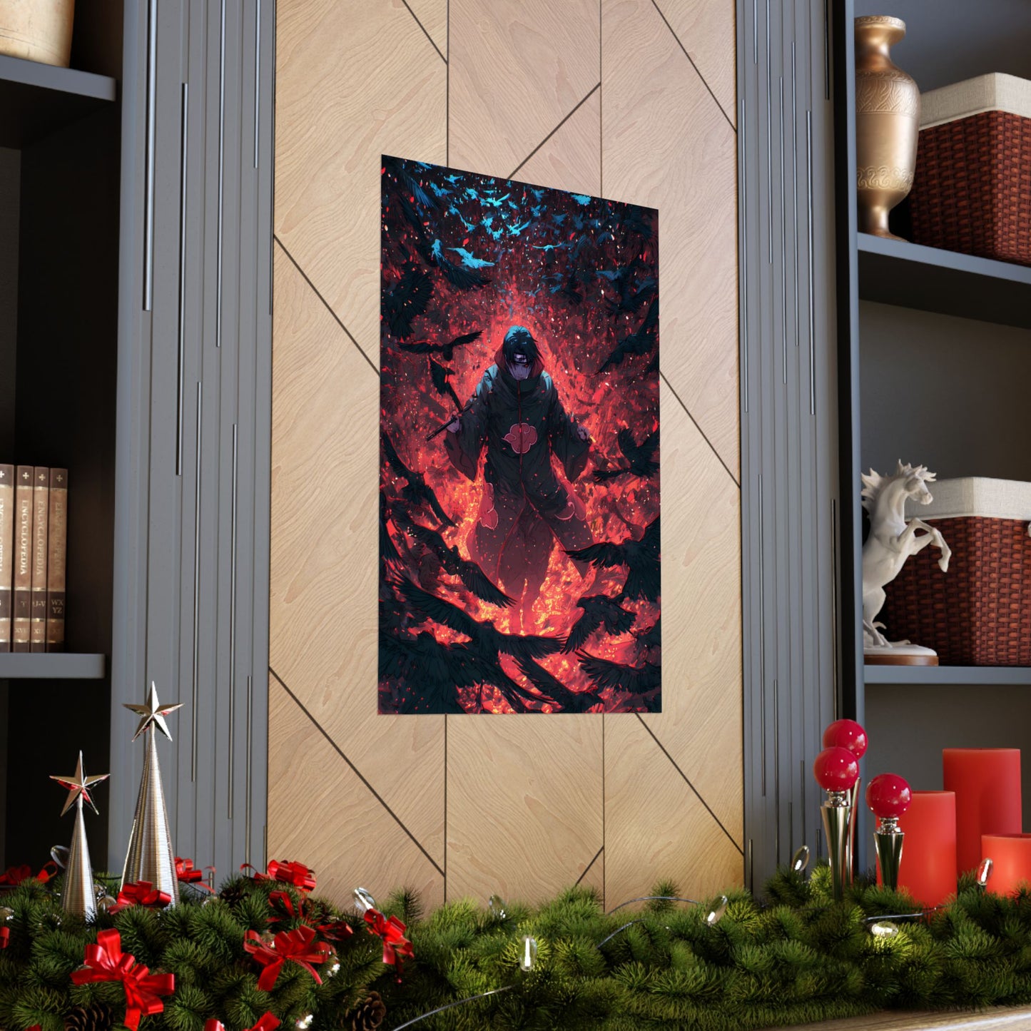 Itachi Uchiha, Tsukuyomi Naruto Shippuden Anime Fan Art Vertical Poster Wall Art