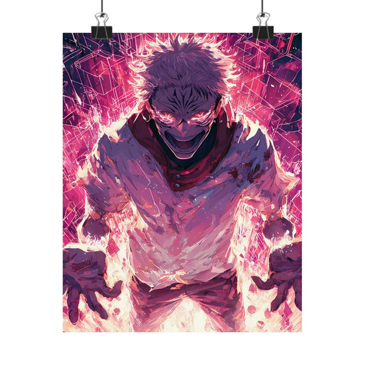 Ryomen Sukuna, Jujutsu Kaisen Anime Fan Art Vertical Poster Wall Art