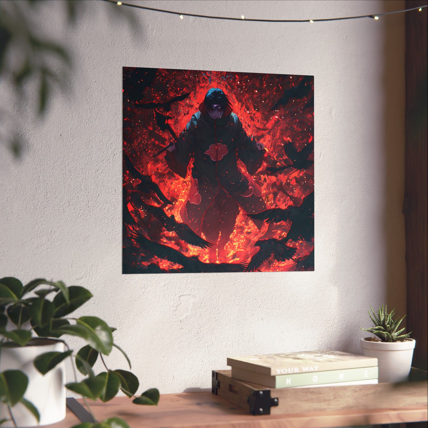 Itachi Uchiha, Tsukuyomi Naruto Shippuden Anime Fan Art Vertical Poster Wall Art