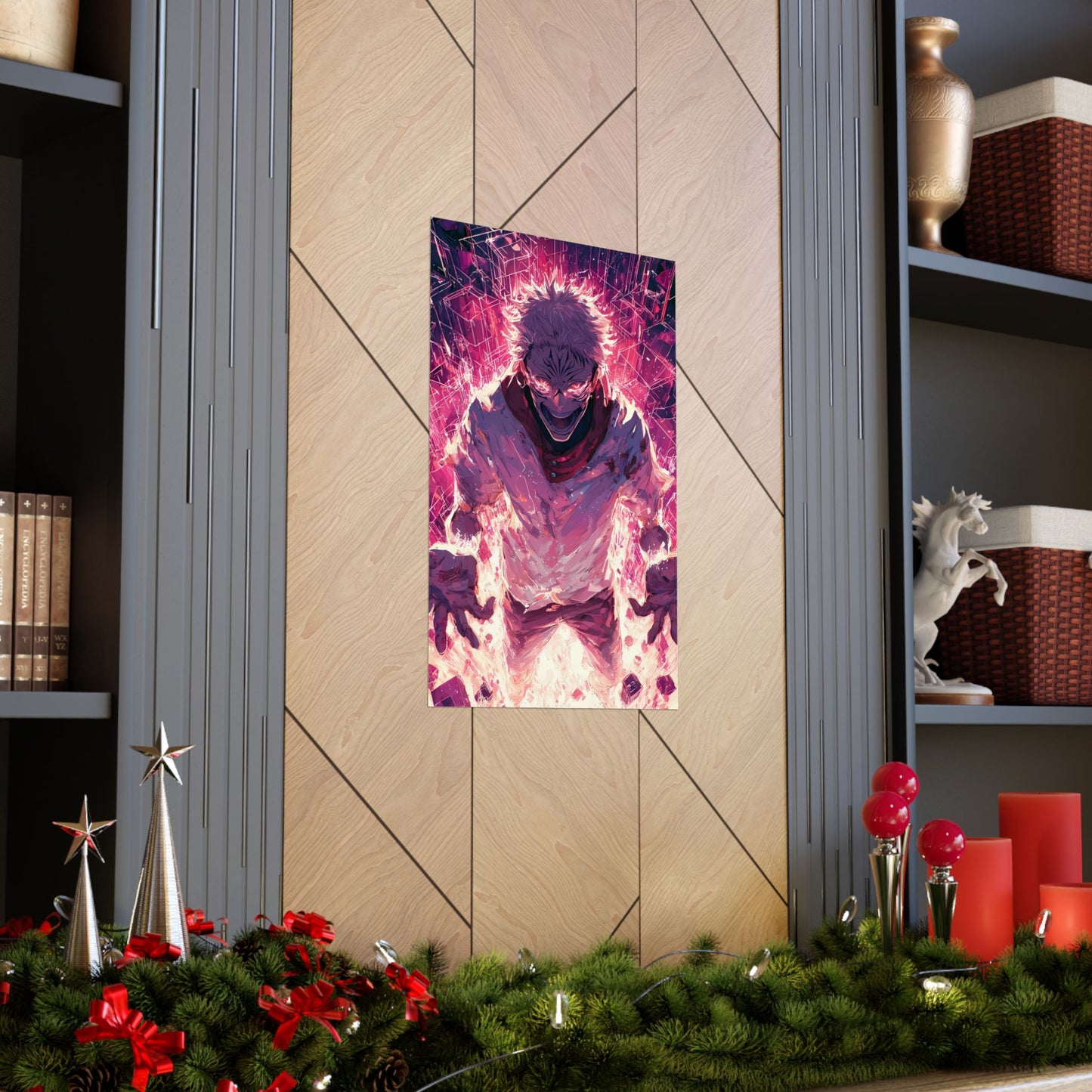 Ryomen Sukuna, Jujutsu Kaisen Anime Fan Art Vertical Poster Wall Art