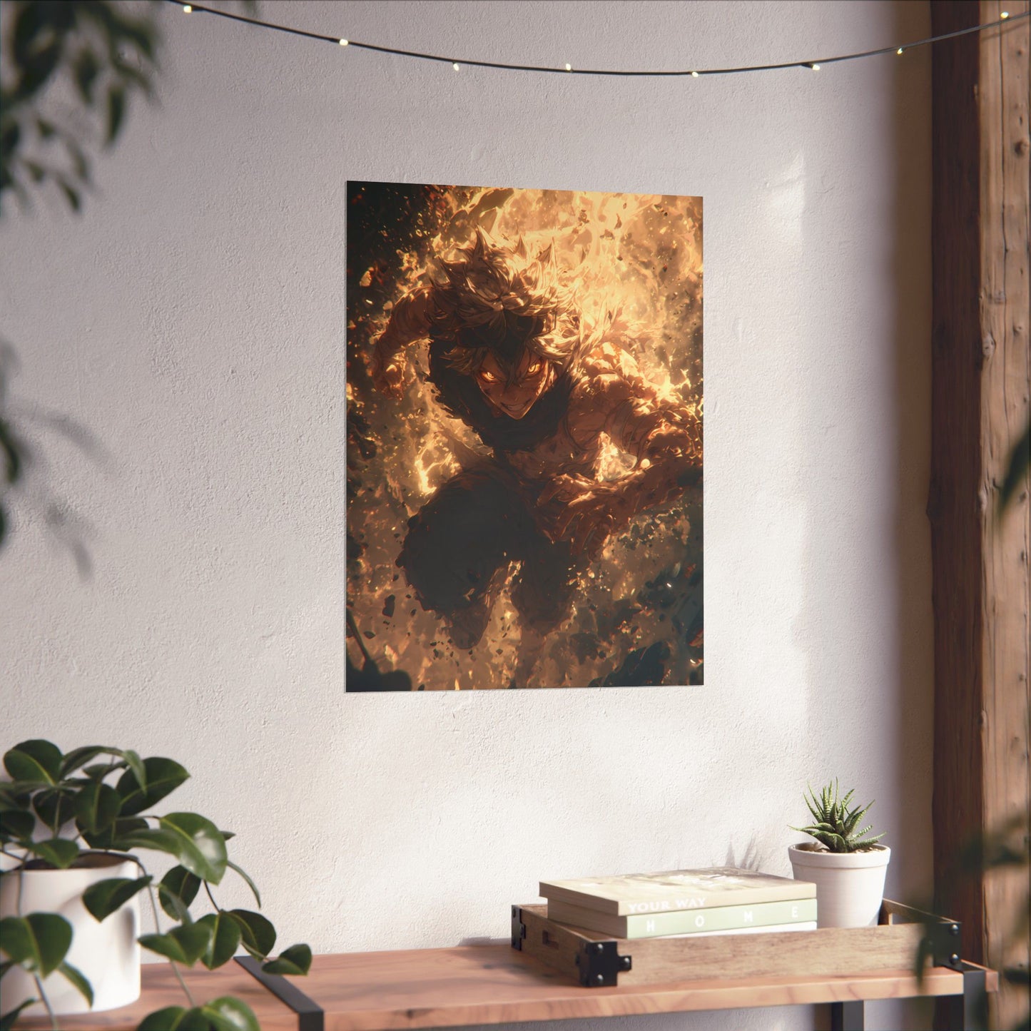 Black Clover Asta Anime Matte Vertical Poster Wall Art