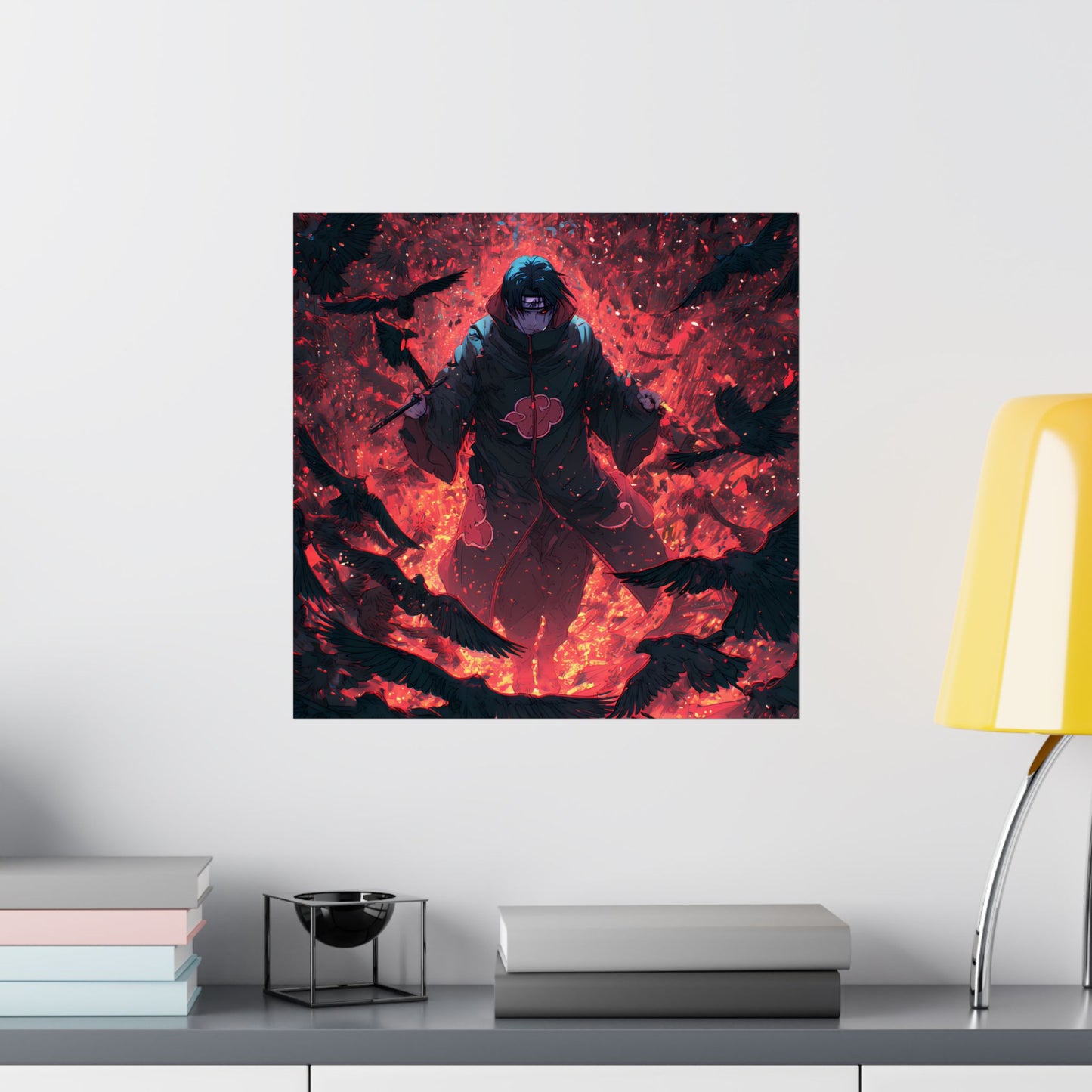 Itachi Uchiha, Tsukuyomi Naruto Shippuden Anime Fan Art Vertical Poster Wall Art