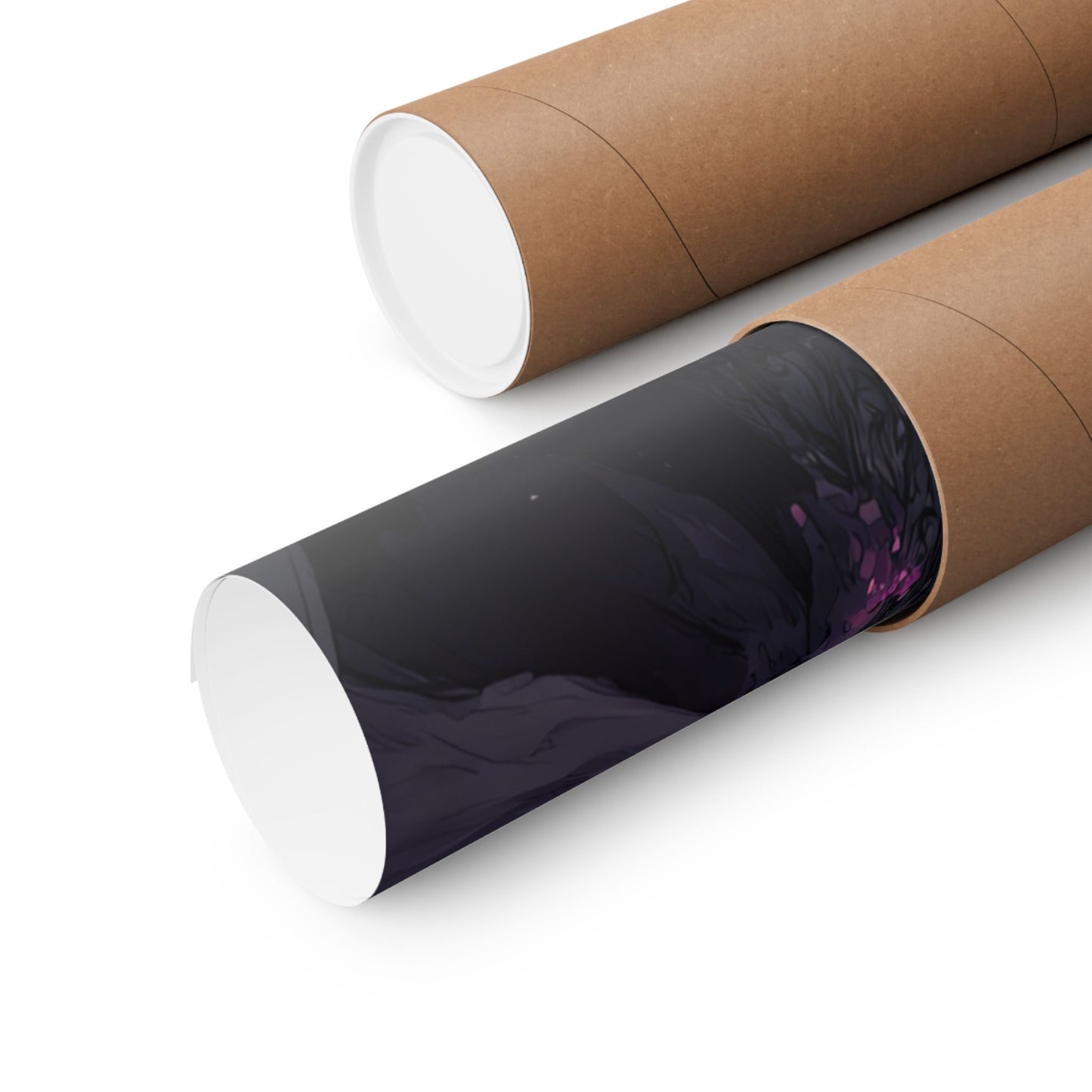 Dark Elemental Knight, Original Anime Art Matte Vertical Poster Wall Art