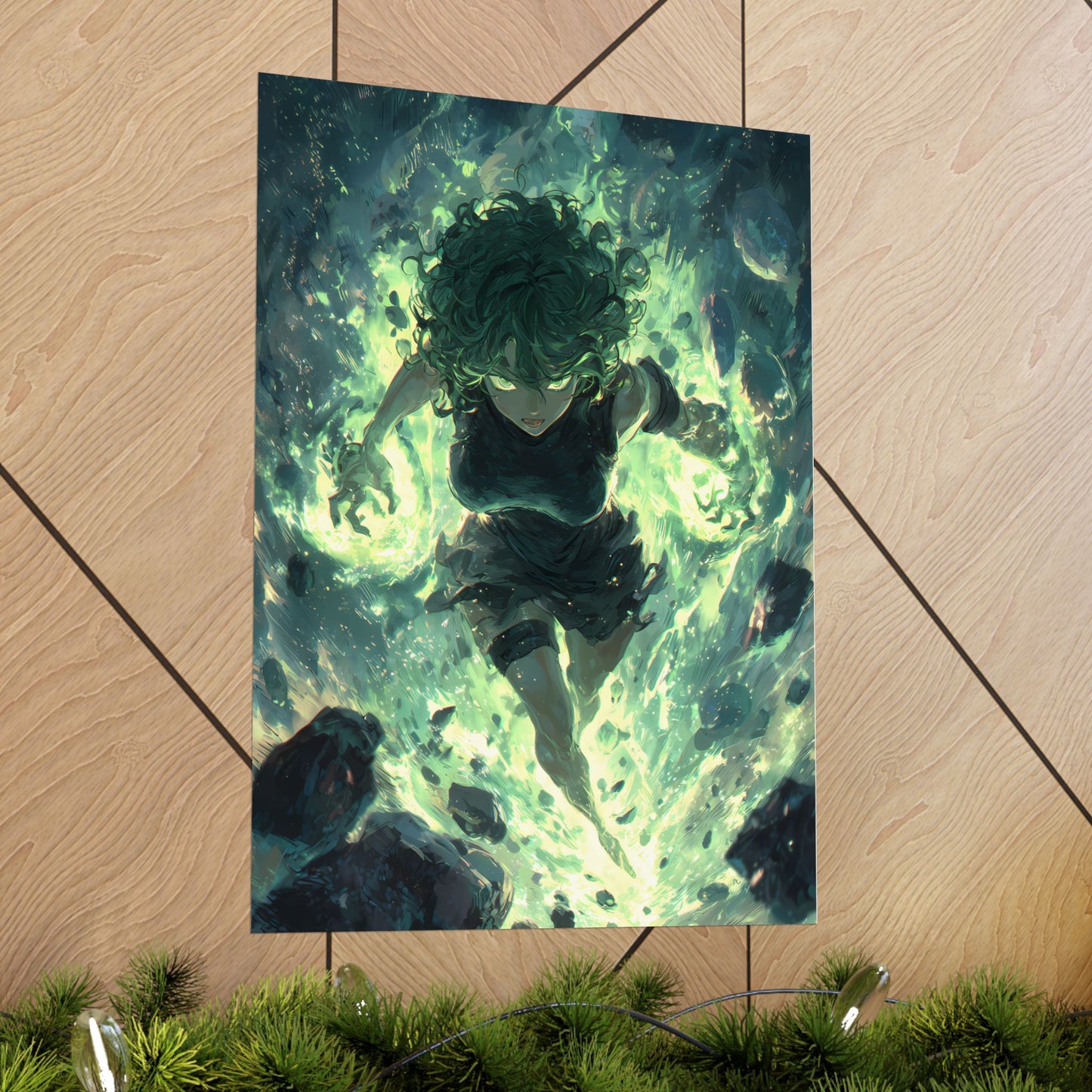 Tornado Of Terror Tatsumaki, One Punch Man Anime Matte Vertical Poster Wall Art