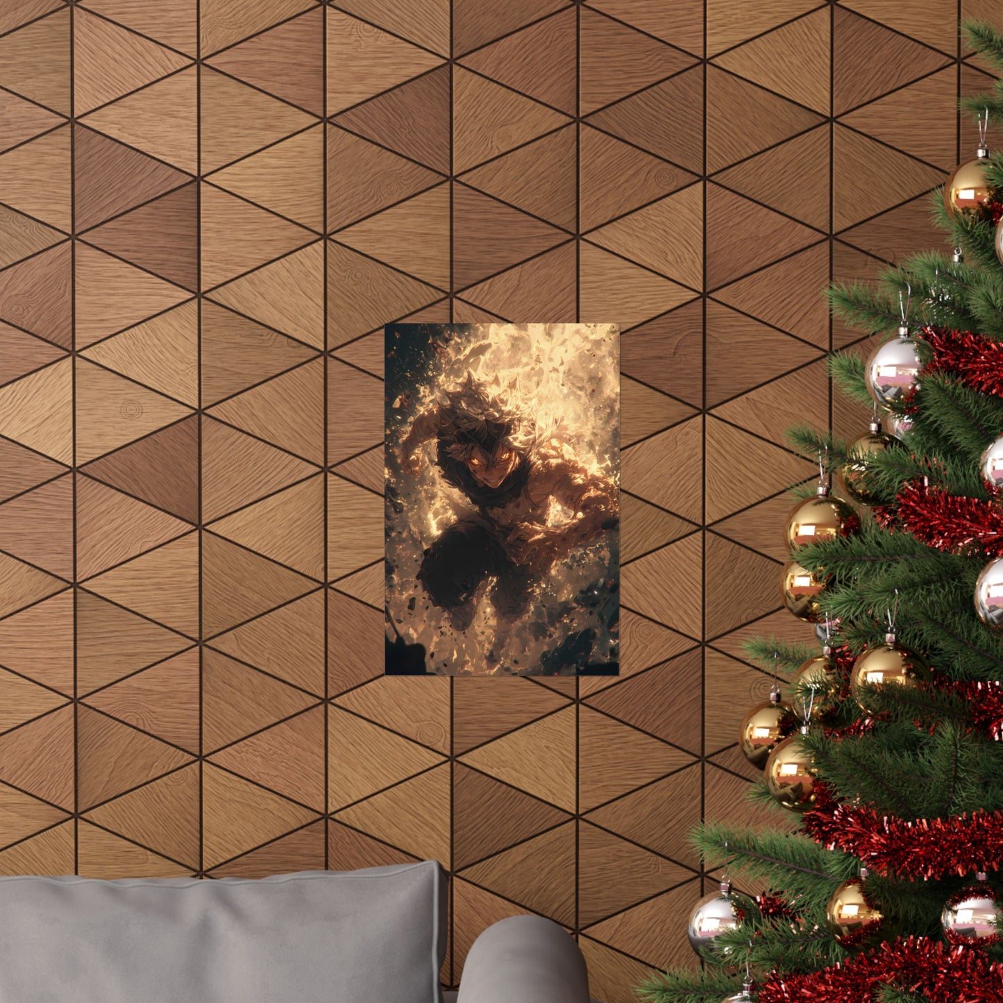 Black Clover Asta Anime Matte Vertical Poster Wall Art