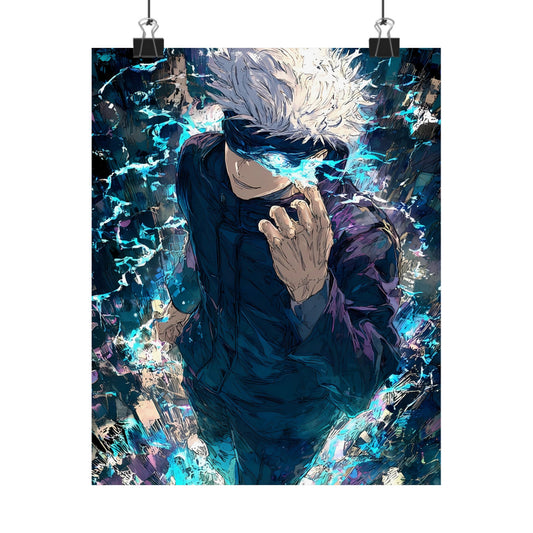 Jujutsu Kaisen Gojo Satoru Matte Vertical Poster Wall Art