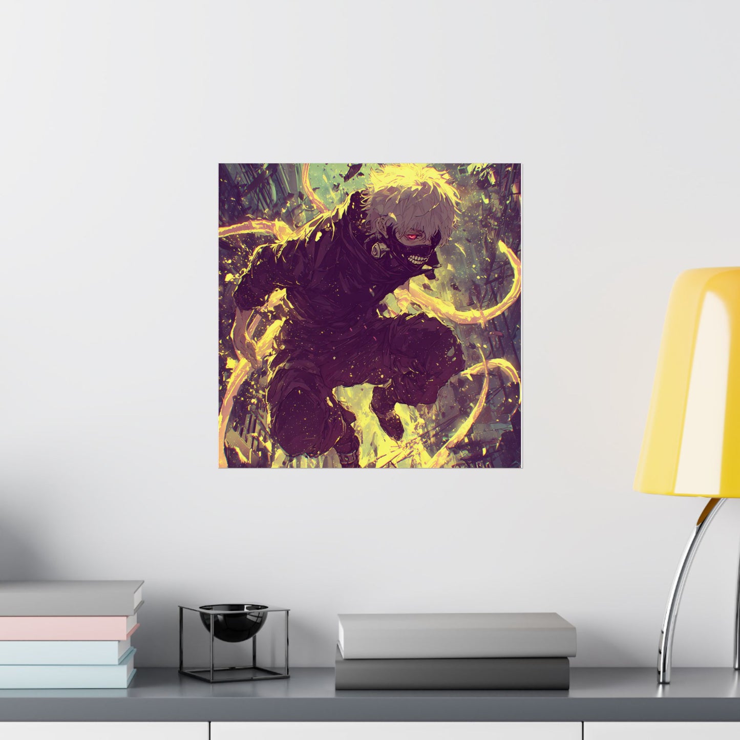 Tokyo Ghoul One Eyed Ghoul Kaneki Ken Anime Fan Art Matte Vertical Poster Wall Art