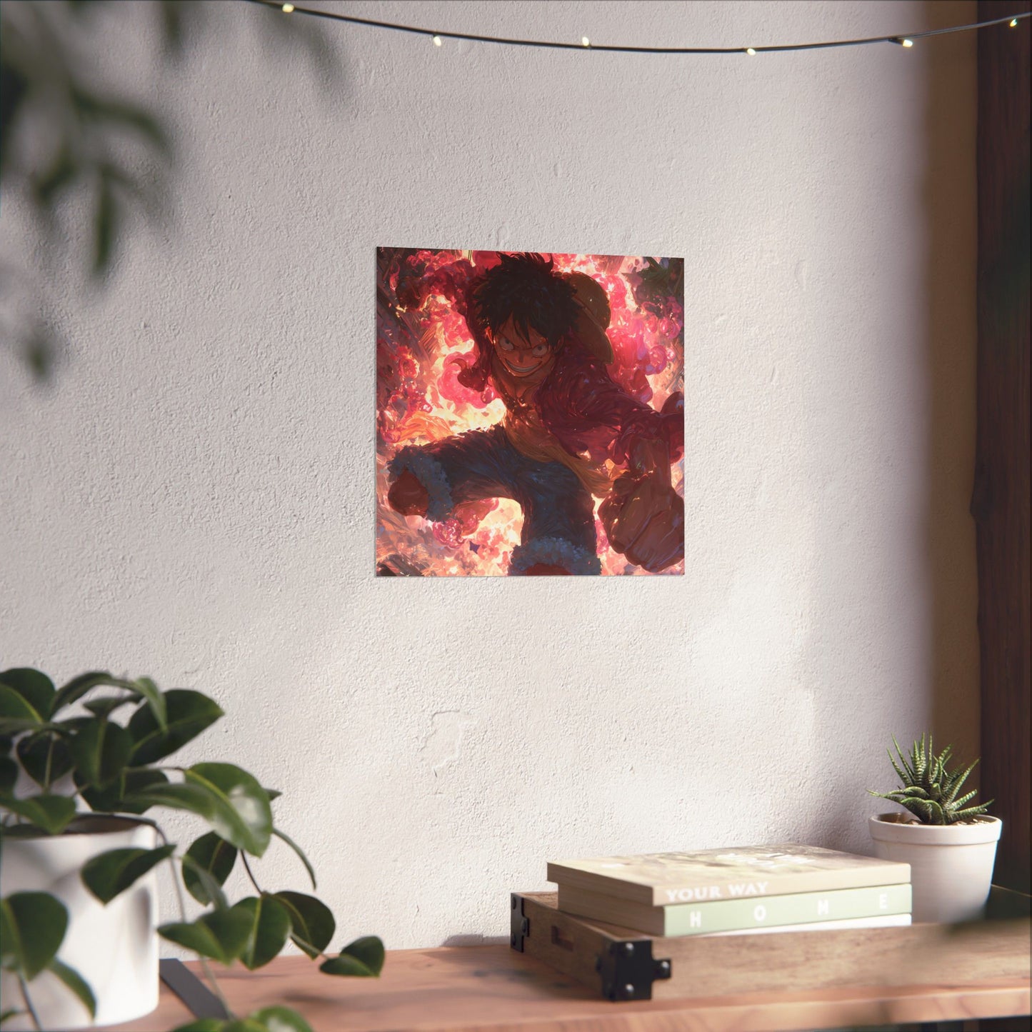 Monkey D. Luffy, One Piece Anime Gomu Gomu No Mi Matte Vertical Poster Wall Art