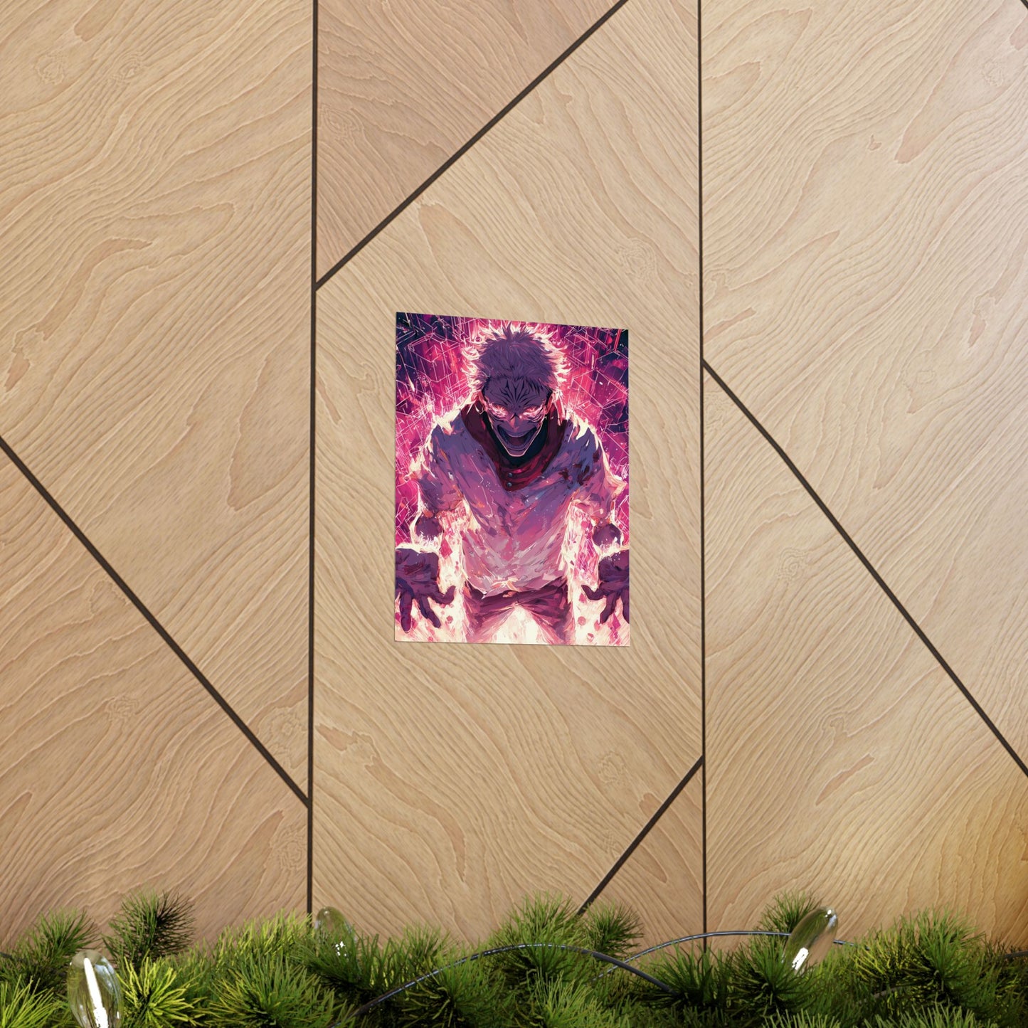 Ryomen Sukuna, Jujutsu Kaisen Anime Fan Art Vertical Poster Wall Art