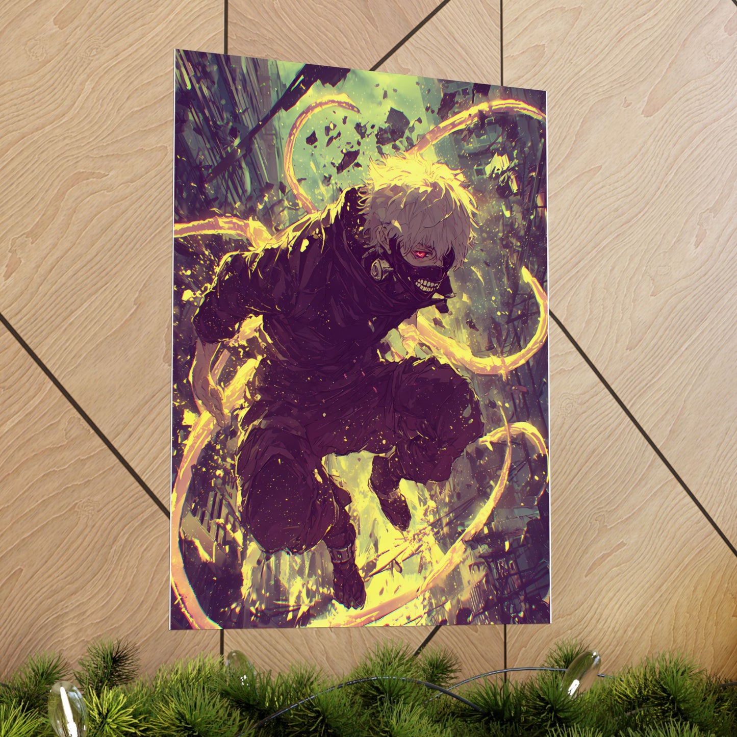 Tokyo Ghoul One Eyed Ghoul Kaneki Ken Anime Fan Art Matte Vertical Poster Wall Art