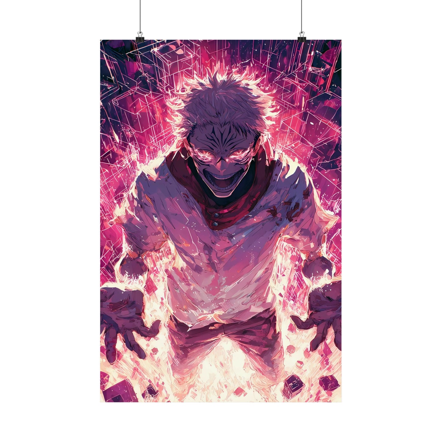 Ryomen Sukuna, Jujutsu Kaisen Anime Fan Art Vertical Poster Wall Art
