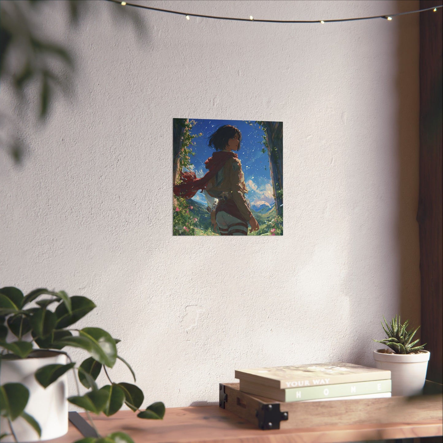 Mikasa Ackerman, Attack On Titan Anime Fan Art Matte Vertical Poster Wall Art