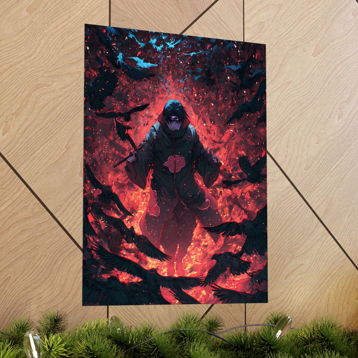 Itachi Uchiha, Tsukuyomi Naruto Shippuden Anime Fan Art Vertical Poster Wall Art