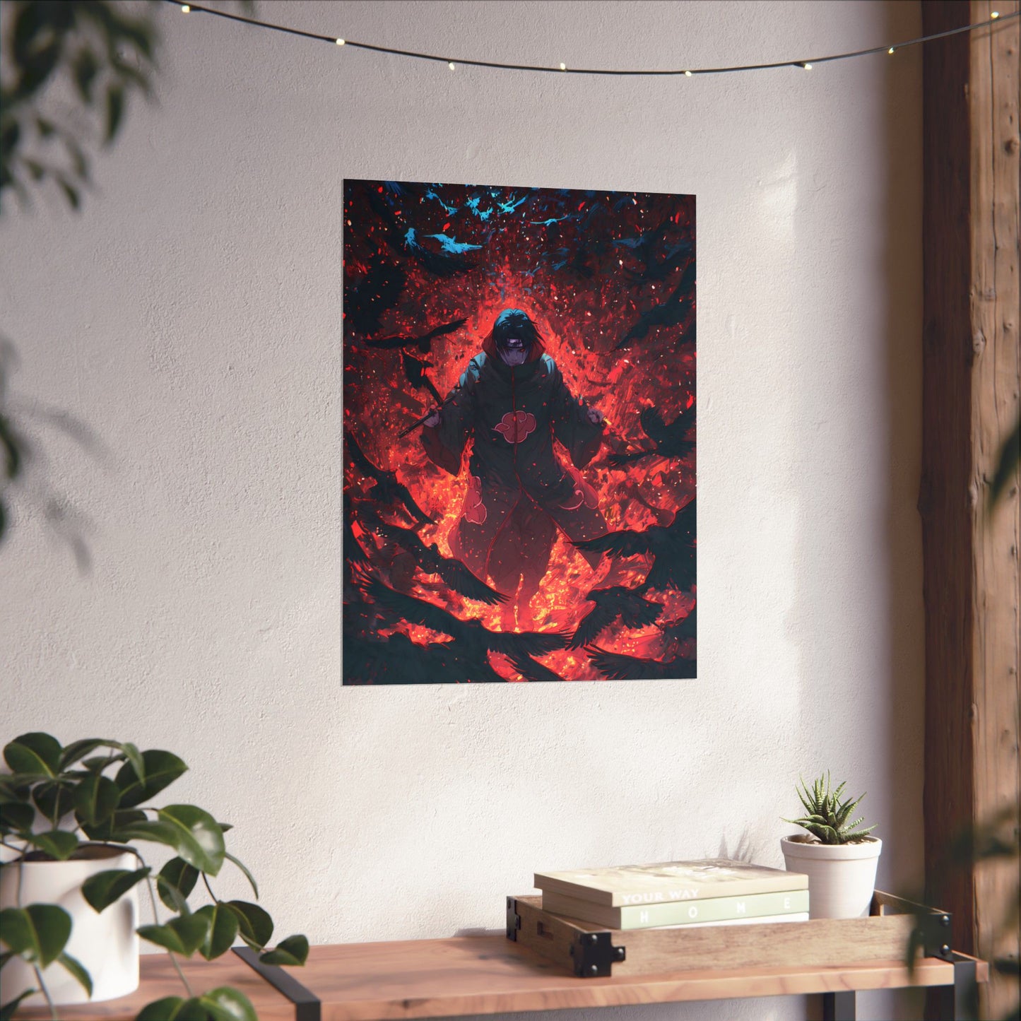 Itachi Uchiha, Tsukuyomi Naruto Shippuden Anime Fan Art Vertical Poster Wall Art