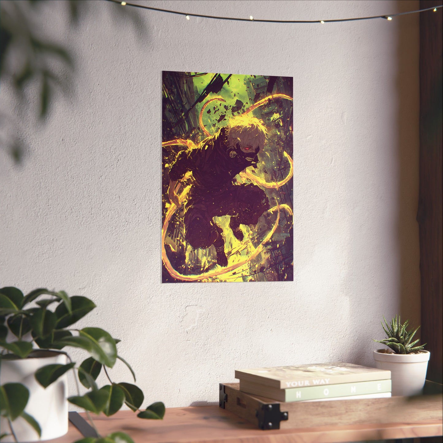 Tokyo Ghoul One Eyed Ghoul Kaneki Ken Anime Fan Art Matte Vertical Poster Wall Art