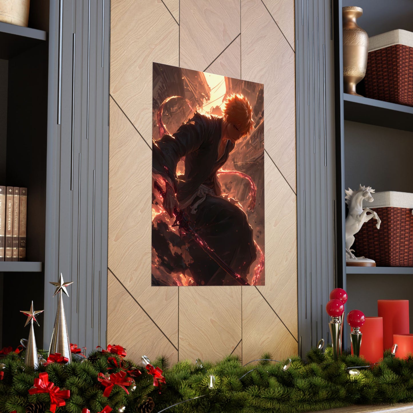 Ichigo Kurosaki Bleach Thousand Year Blood War Anime Matte Vertical Poster Wall Art
