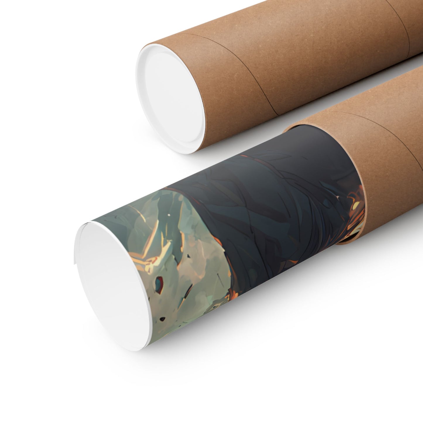Saber and Emiya Shirou, Fate Stay Night Unlimited Blade Works Matte Vertical Poster Wall Art