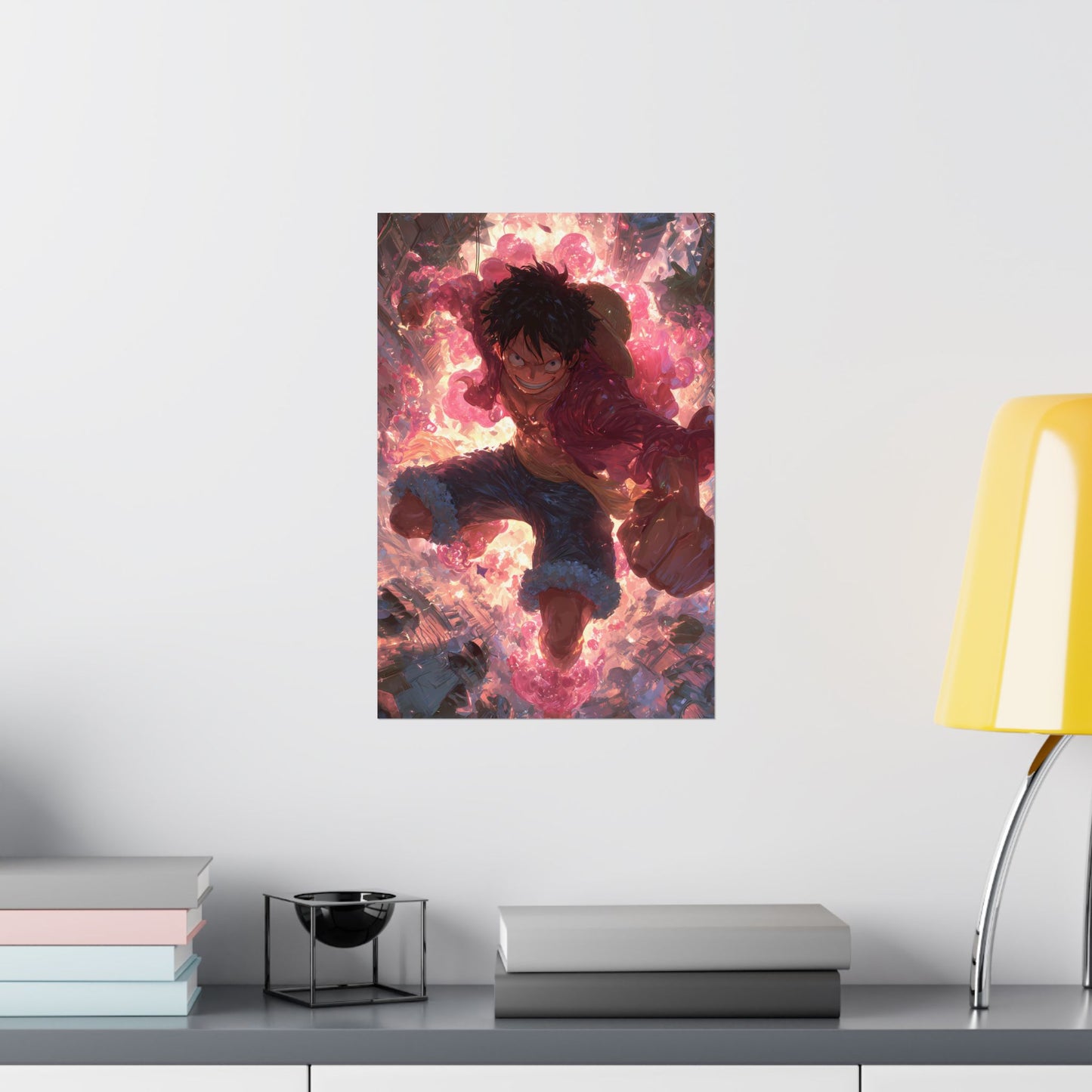 Monkey D. Luffy, One Piece Anime Gomu Gomu No Mi Matte Vertical Poster Wall Art